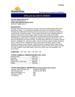 ERCuAl-A2 DATA SHEET