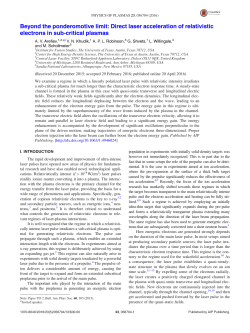 Beyond the ponderomotive limit: Direct laser - MURI-MIR