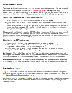 Steps to view DDAH and accept or decline your assignment
