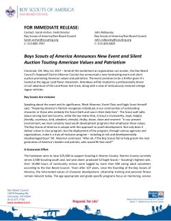 press release - Dan Beard Council