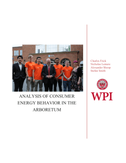 analysis of consumer energy behavior in the arboretum