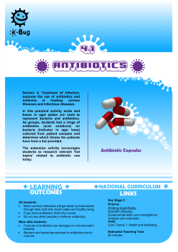 Antibiotic Sensitivity Test Results - e-Bug