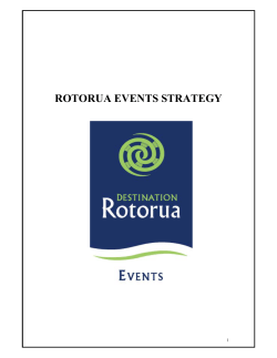 Events Strategy - Rotorua Lakes Council