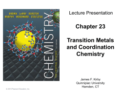Chapter 23 Metals and Metallurgy