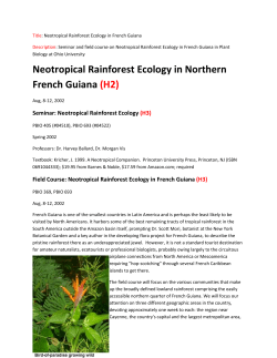 Seminar and field course