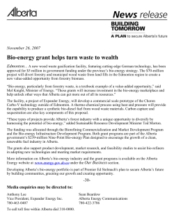 Bio-energy grant helps turn waste to wealth