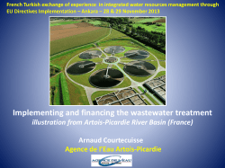 Implementing and financing the wastewater treatment illustration