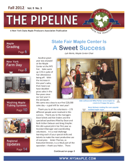 A Sweet Success - New York State Maple Producers Association