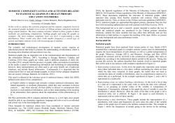 semiotic complexity levels and activities related to statistical