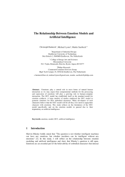 The Relationship Between Emotion Models and Artificial Intelligence