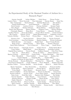 An Experimental Study of the Maximal Number of