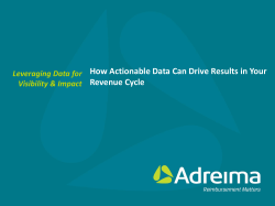 How Actionable Data Can Drive Results in Your Revenue Cycle