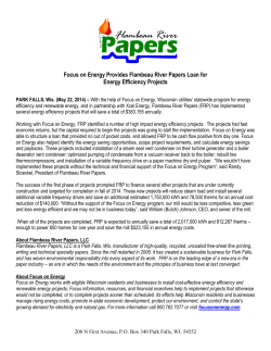 Focus on Energy Provides Flambeau River Papers Loan for Energy