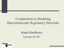 Composition and Aggregation in Modeling Regulatory