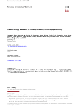 Fast-ion energy resolution by one-step reaction gamma