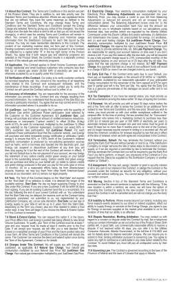 Just Energy Terms and Conditions