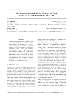 Decision-tree Induction from Time-series Data Based on a Standard