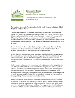 Scholarships - Rockland Community Foundation