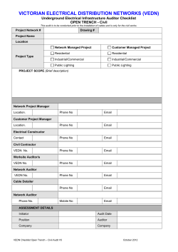 Checklist Open Trench - Civil Audit