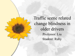 Traffic scene related change blindness in older drivers