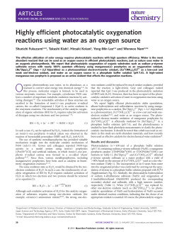 Highly efficient photocatalytic oxygenation reactions using water as