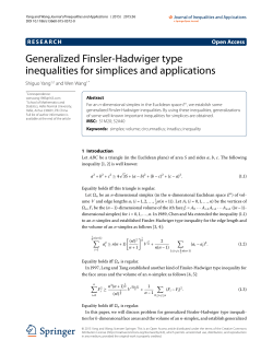 Generalized Finsler-Hadwiger type inequalities for simplices and