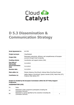 D. 5.3. Dissemination and Communication Strategy