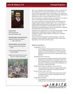 John M. Watson, PE Principal Engineer