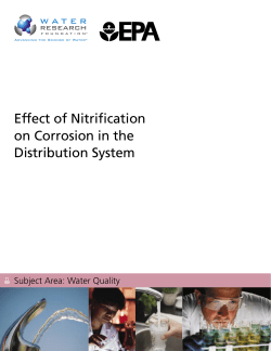 Effect of Nitrification on Corrosion in the Distribution System