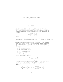 Math 361, Problem set 9