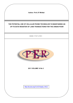 the potential use of cellular phone technology in maintaining an up