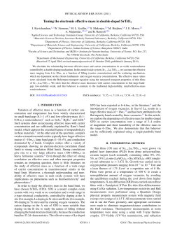 Tuning the electronic effective mass in double