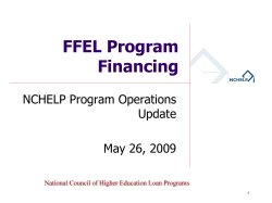 NCHELP ED Liquidity Programs Overview