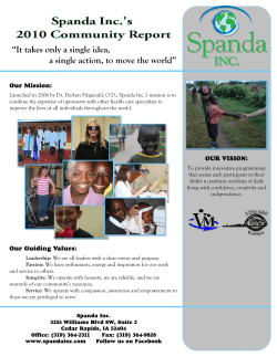 It takes only a single idea, a single action, to move the