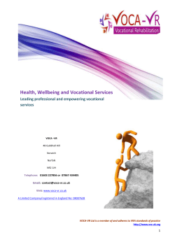 Our Brochure - VOCA-VR