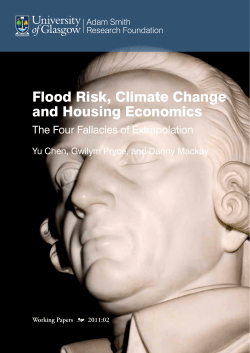 Flood Risk, Climate Change and Housing Economics