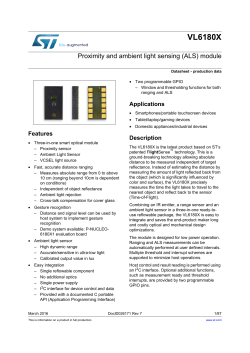 Proximity and ambient light sensing (ALS) module