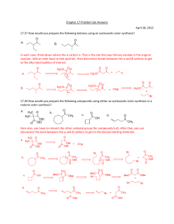Chapter 17 Problem Set Answers April 30, 2013 17.37 How would