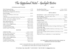 The Gippsland Hotel - Gaslight Bistro