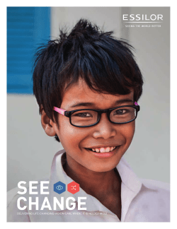 delivering life-changing vision care where it is needed most