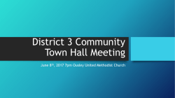 District 3 Community Town Hall Meeting