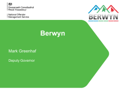 Mark Greenhaf, Deputy Governor of HMP Berwyn in Wales