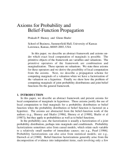 Axioms for Probability and Belief-Function Propagation