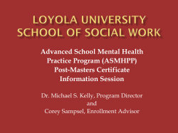 School of Social Work - Loyola University Chicago