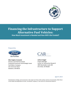 AFVs are associated with a variety of costs and infrastructure needs