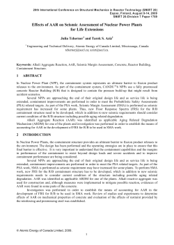 Effects of AAR on Seismic Assessment of Nuclear Power Plants for