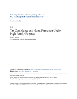 Tax Compliance and Norm Formation Under High