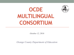 Multilingual Consortium Oct 12 2016