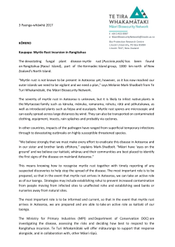 170626 Annex Two-Te Tira Whakamataki