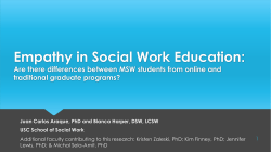 Empathy - Social Work Distance Education Conference